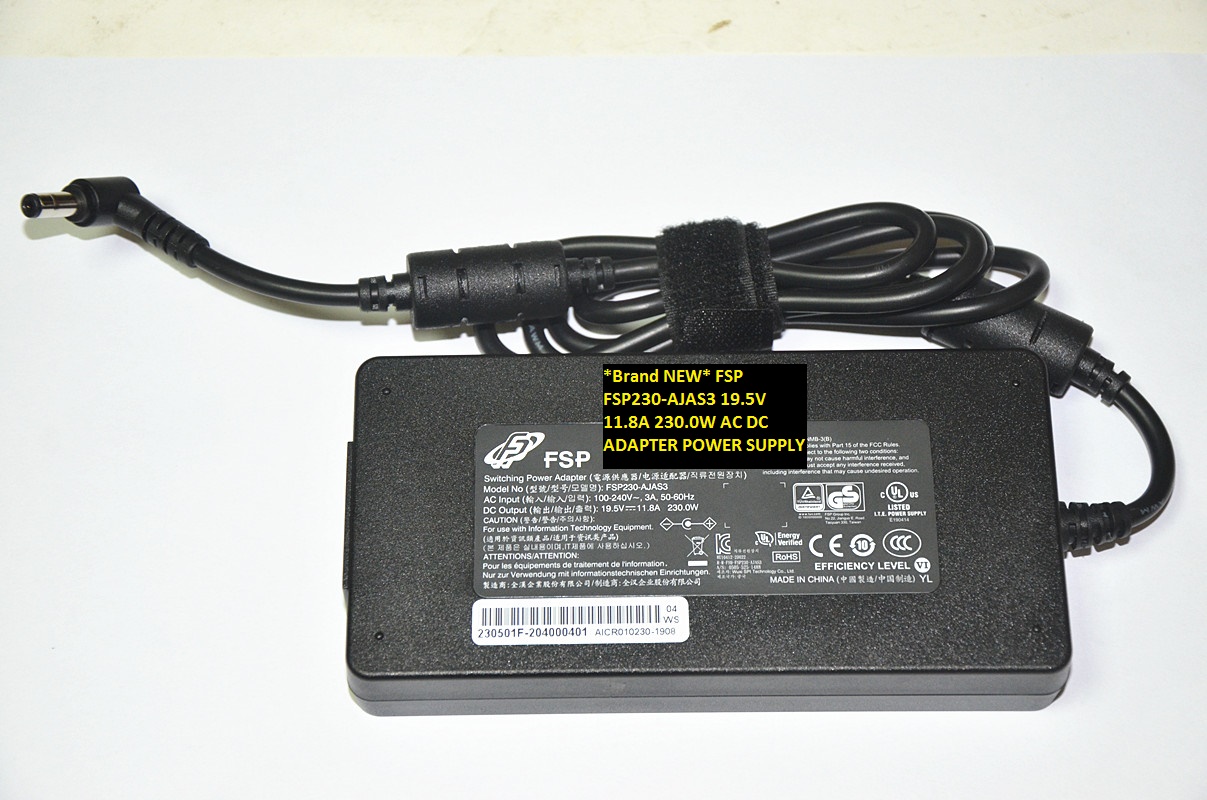 *Brand NEW* FSP FSP230-AJAS3 5.5*2.5 230.0W AC DC ADAPTER 19.5V 11.8A POWER SUPPLY